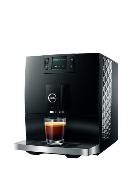 JURA C8 Coffee Machine, Black - view 2, Black