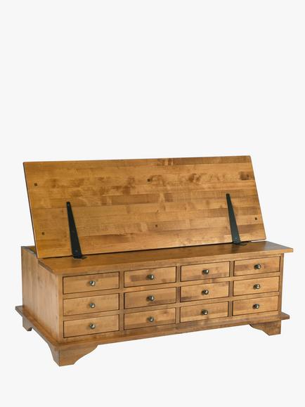 Laura Ashley Garrat 12 Drawer Coffee Table, Honey, Honey