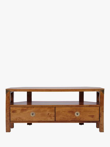 Laura Ashley Balmoral 2 Drawer Corner TV Unit, Honey - view 2, Honey