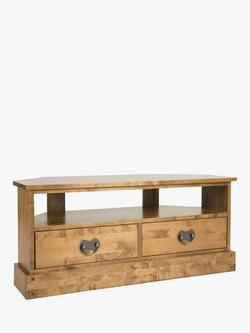 Laura Ashley Garrat Corner TV Unit, Honey, Honey