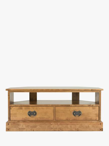 Laura Ashley Garrat Corner TV Unit, Honey - view 2, Honey