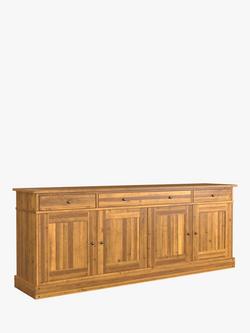 Laura Ashley Garrat 4 Door, 3 Drawer Sideboard, Honey, Honey