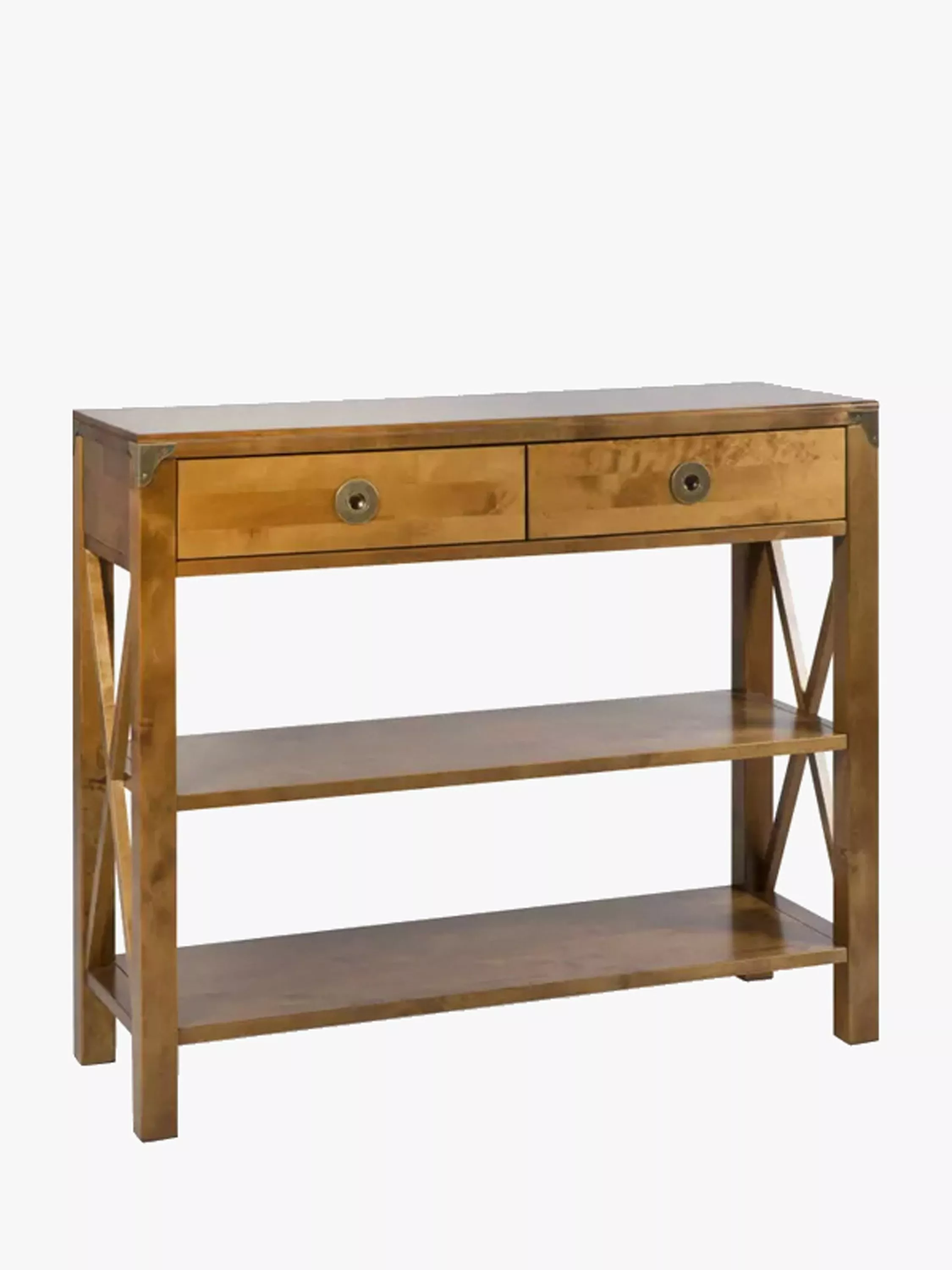 Laura Ashley Balmoral 2 Drawer Console Table, Honey