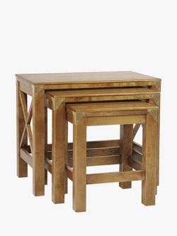 Laura Ashley Balmoral Nest of 3 Tables, Honey, Honey