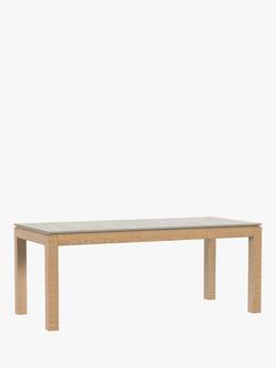 Laura Ashley Braystone 8 Seater Fixed Dining Table, Washed Oak, Washed Oak