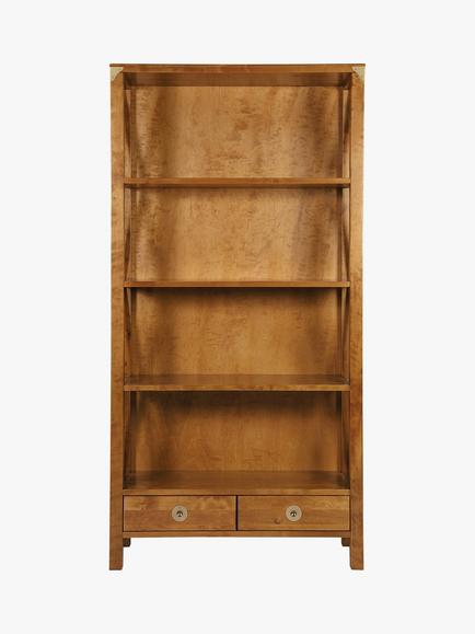 Laura Ashley Balmoral 2 Drawer Single Bookcase, Honey - view 2, Honey