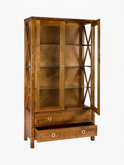 Laura Ashley Balmoral 2 Door 2 Drawer Display Unit, Honey, Honey