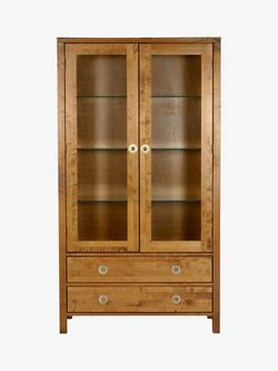 Laura Ashley Balmoral 2 Door 2 Drawer Display Unit, Honey - view 2, Honey