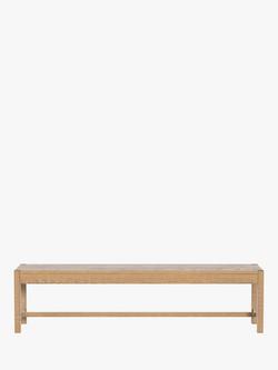 Laura Ashley Braystone Dining Bench, Washed Oak - view 2, Washed Oak