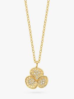 DPT Antwerp Poppy Pendant Necklace, Gold, Gold