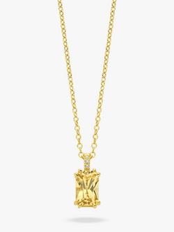 DPT Antwerp Yellow Citrine Necklace, Gold, Gold