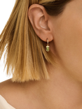 DPT Antwerp Diopside Drop Earrings, Gold