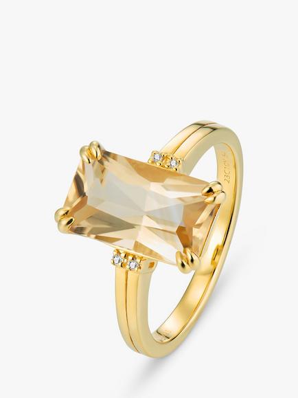 DPT Antwerp Citrine Ring, Gold, Gold