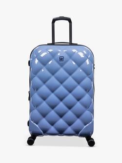 it luggage St Tropez Trois 8-Wheel 68cm Expandable Medium Suitcase, 96L - view 2, Blue