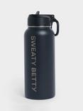Sweaty Betty Keep It Chill Straw Water Bottle, 950ml, Black