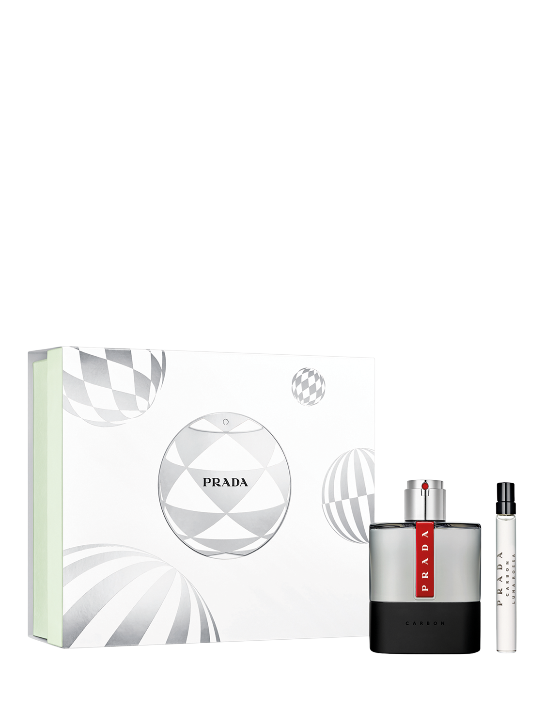 Prada Luna Rossa Carbon Eau de Toilette 100ml Holiday Fragrance Gift Set