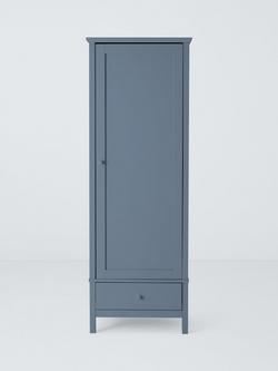 John Lewis Wilton Single Wardrobe - view 2, Denim Blue