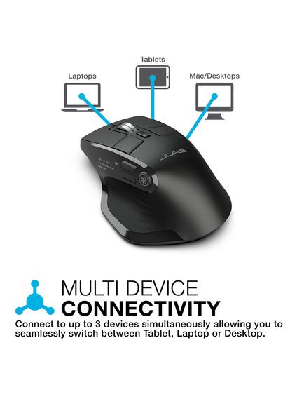 JLab Epic Wireless Bluetooth Mouse, Black - view 2, Black