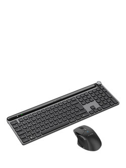 JLab Epic Wireless Bluetooth Keyboard & JBuds Mouse Set, Black - view 2, Black