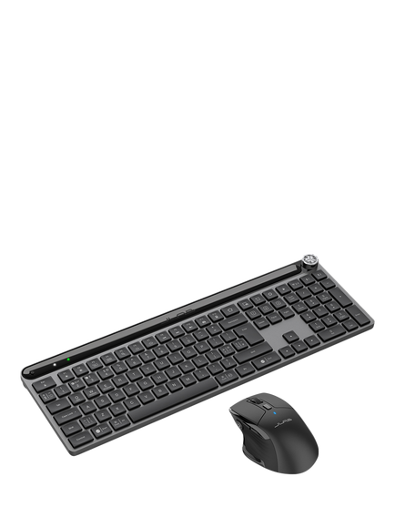 JLab Epic Wireless Bluetooth Keyboard & JBuds Mouse Set, Black - view 2, Black