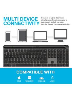 JLab Epic Wireless Bluetooth Keyboard, Black - view 2, Black