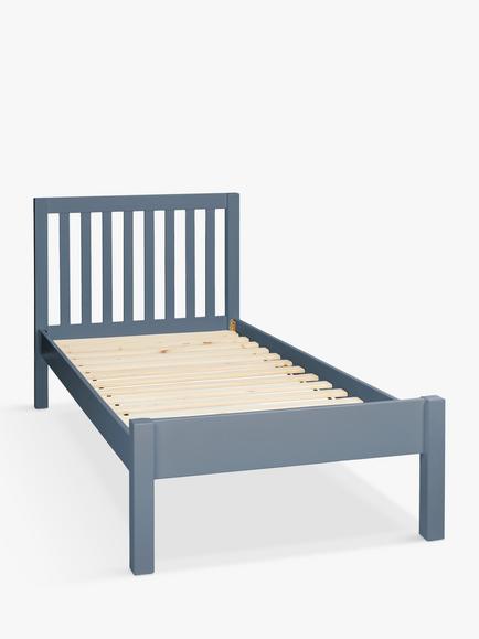 John Lewis Wilton Child Compliant Bed Frame, Single, Denim Blue