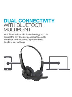 JLab Go Work Pop Wireless On-Ear Headset, Black - view 2, Black