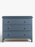 John Lewis Wilton 3 Drawer Chest, Denim Blue