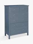 John Lewis Wilton 6 Drawer Chest, Denim Blue