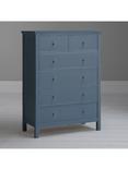 John Lewis Wilton 6 Drawer Chest, Denim Blue