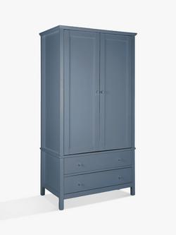 John Lewis Wilton 2 Door Wardrobe, Denim Blue