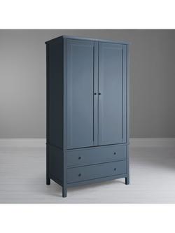 John Lewis Wilton 2 Door Wardrobe - view 2, Denim Blue