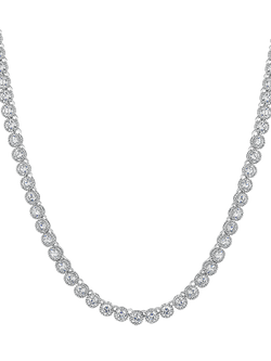 Jools by Jenny Brown Cubic Zirconia Cupcake Collar Necklace, Silver - view 2, Silver