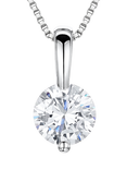 Jools by Jenny Brown Solitaire Cubic Zirconia Pendant, Silver