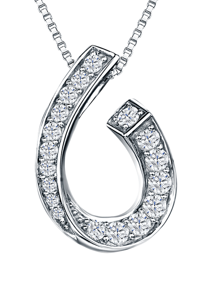 Jools by Jenny Brown Twisted Curl Pendant Necklace, Silver, Silver