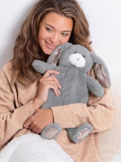 totes Novelty Bunny Hot Water Bottle - view 2, Grey
