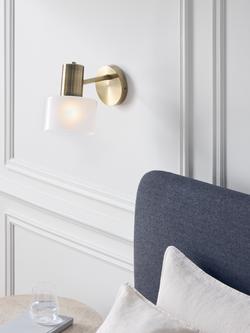 John Lewis Rodos Wall Light, Antique Brass - view 2, Antique Brass