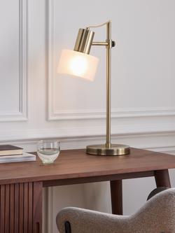John Lewis Rodos Table Lamp, Antique Brass - view 2, Antique Brass