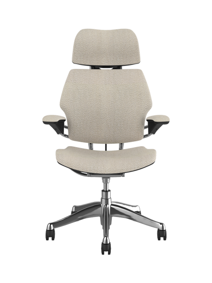 Humanscale Freedom Office Chair, Ivory Boucle - view 2, 0200 Ivory