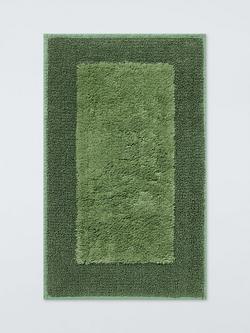 John Lewis Tufted Colour Block Bath Mat, Pistachio