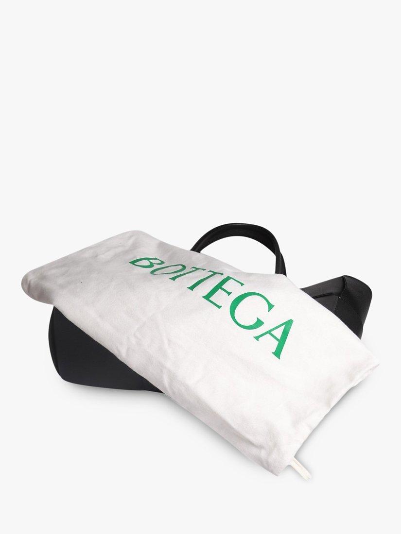 Product image 9 of 9, which shows Pre-loved Bottega Veneta Arco Leather Medium Tote Bag, Black