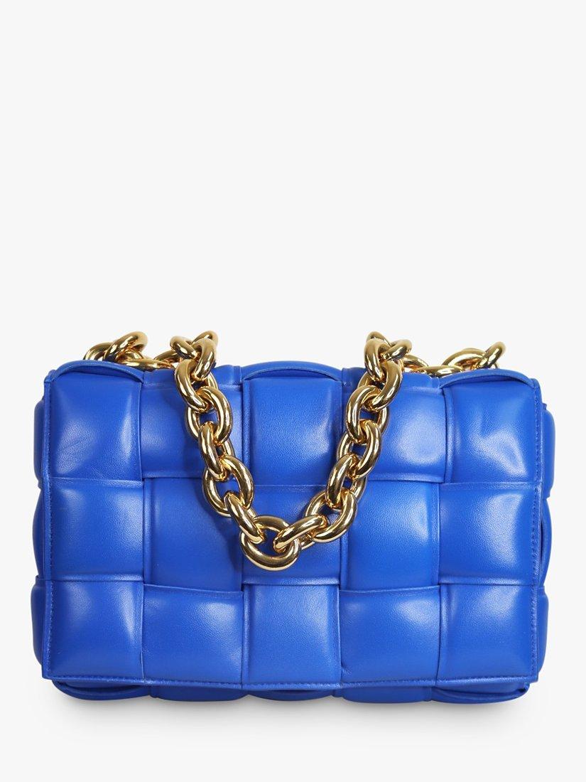 Pre-loved Bottega Veneta Padded Cassette Bag, Blue