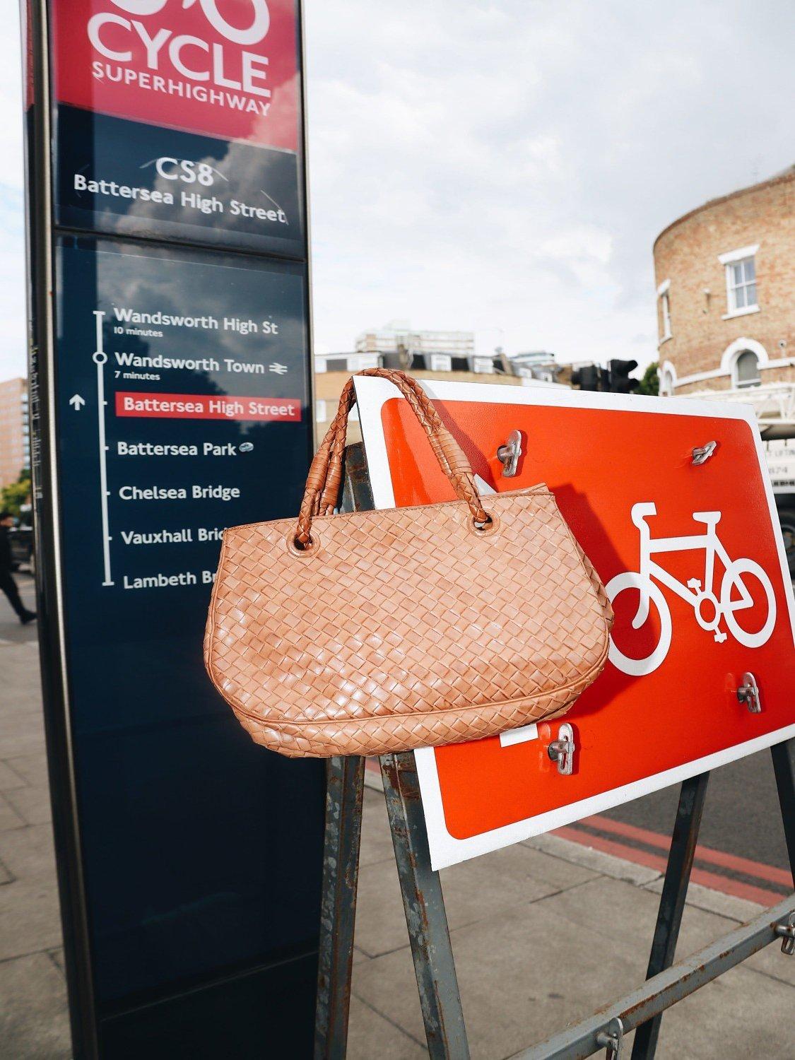 Product image 2 of 7, which shows Pre-loved Bottega Veneta Intrecciato Leather Grab Bag, Brown