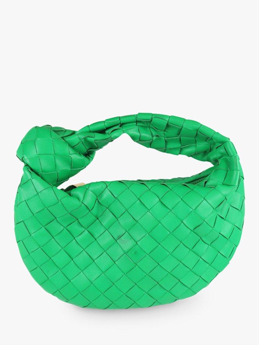 Product image 1 of 6, which shows Pre-loved Bottega Veneta Jodie Mini Bag, Green