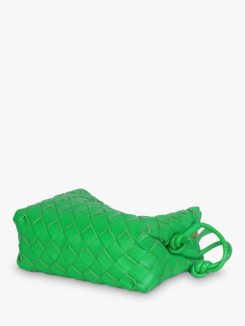 Pre-loved Bottega Veneta Intrecciato Leather Mini Cross Body Bag, Green