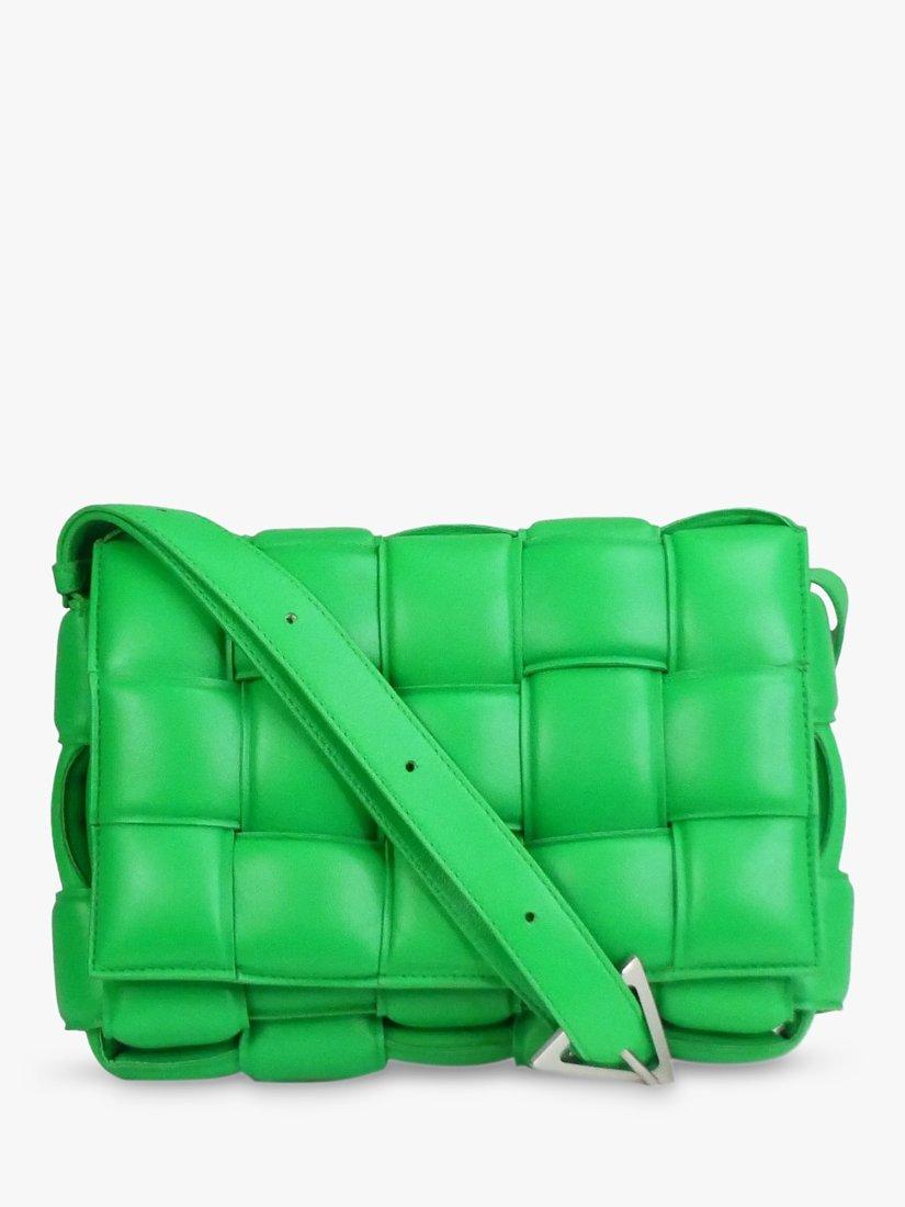 Pre-loved Bottega Veneta Cassette Padded Bag, Parakeet Green