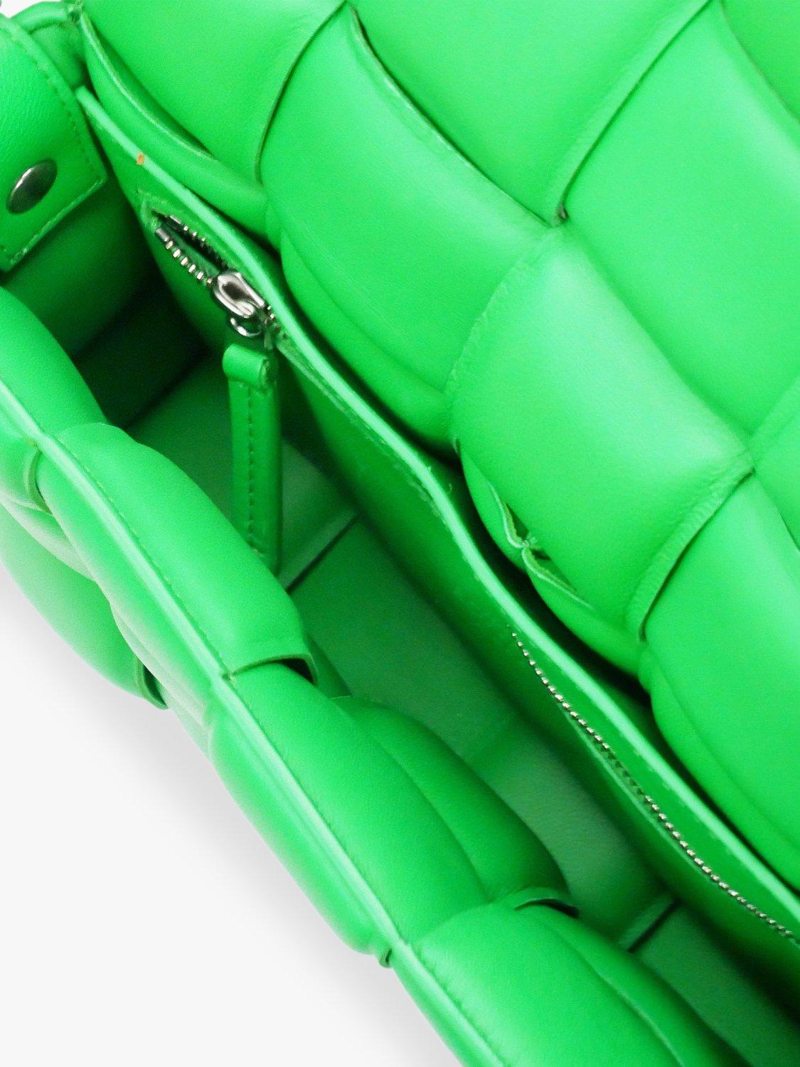 Pre-loved Bottega Veneta Cassette Padded Bag, Parakeet Green