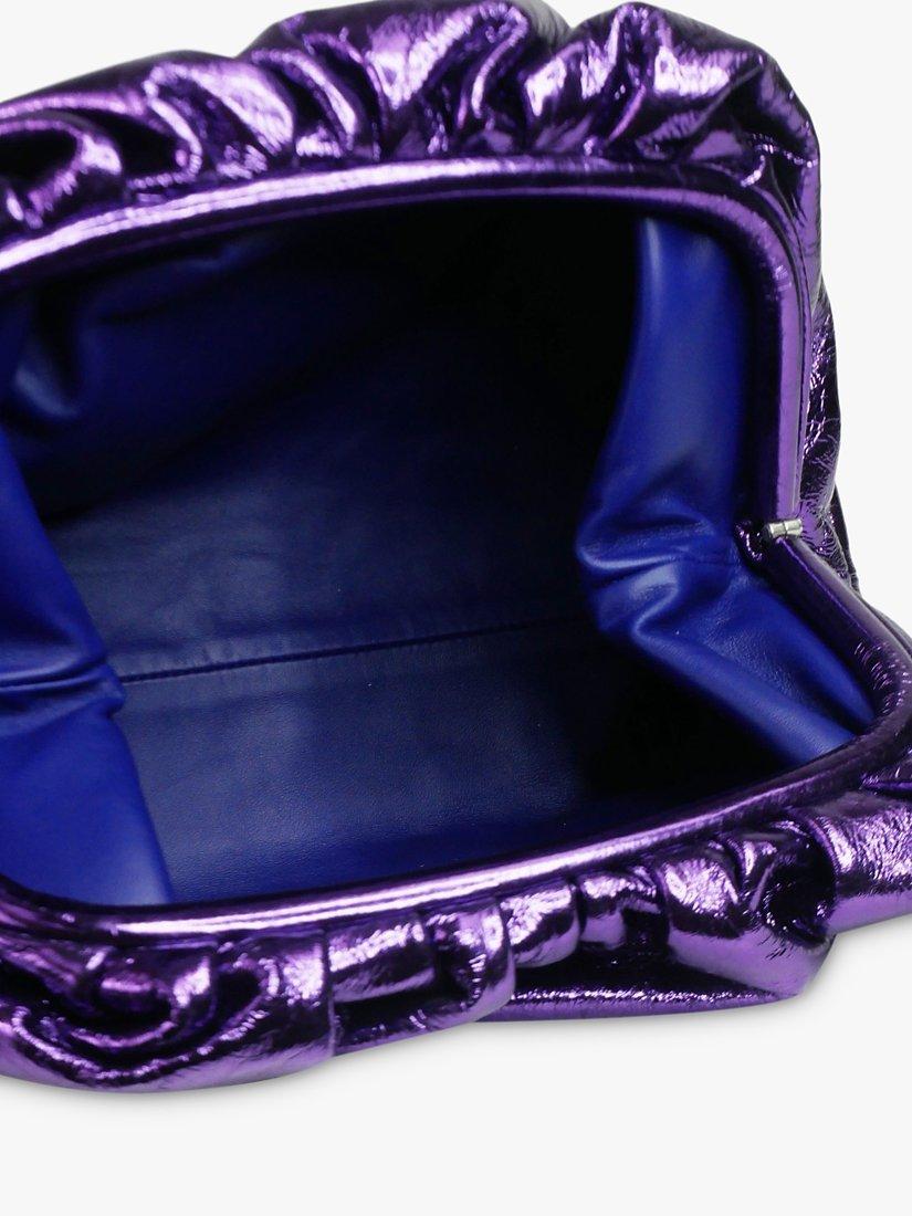 Product image 6 of 7, which shows Pre-loved Bottega Veneta Metallic Classic Pouch Bag, Purple