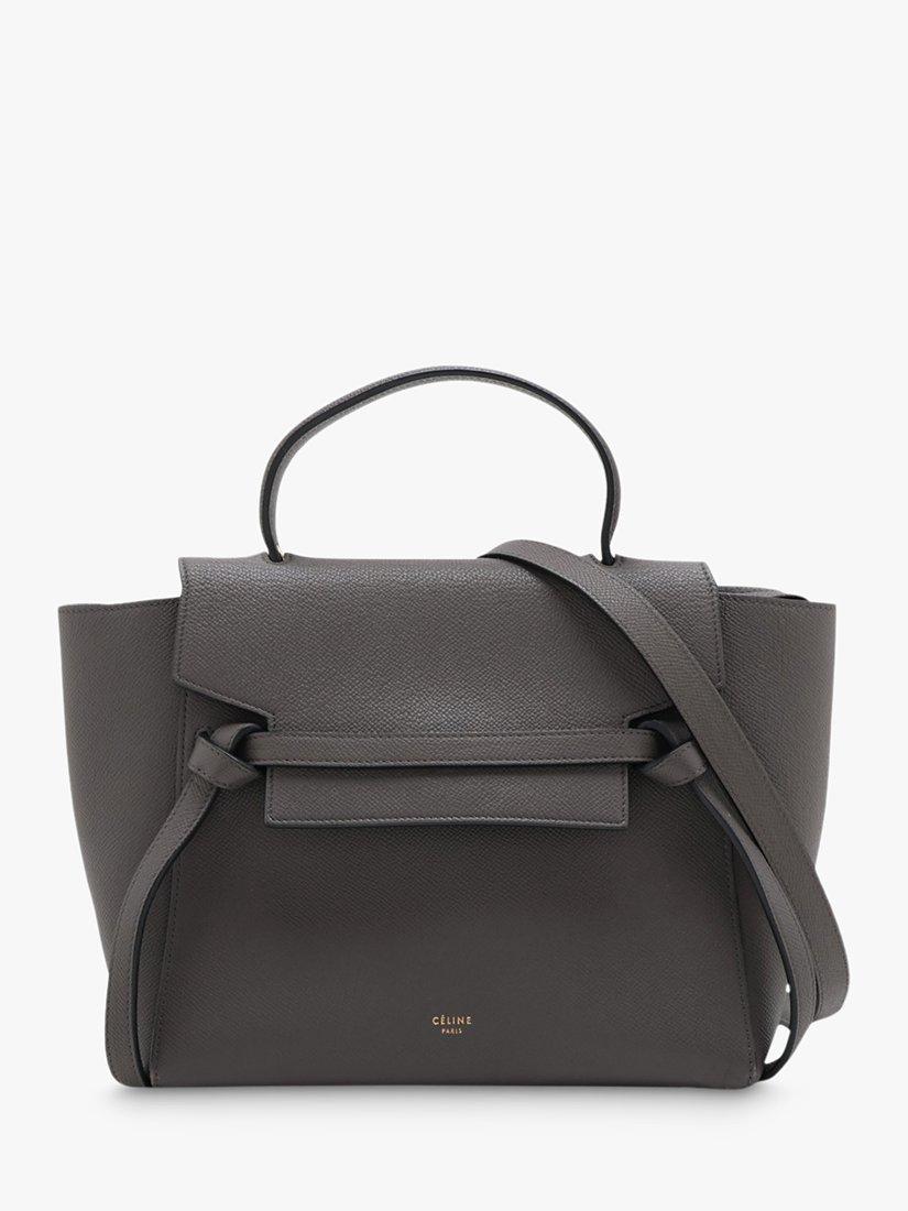 Pre-loved CELINE Micro Grained Calfskin Belt Bag, Grey