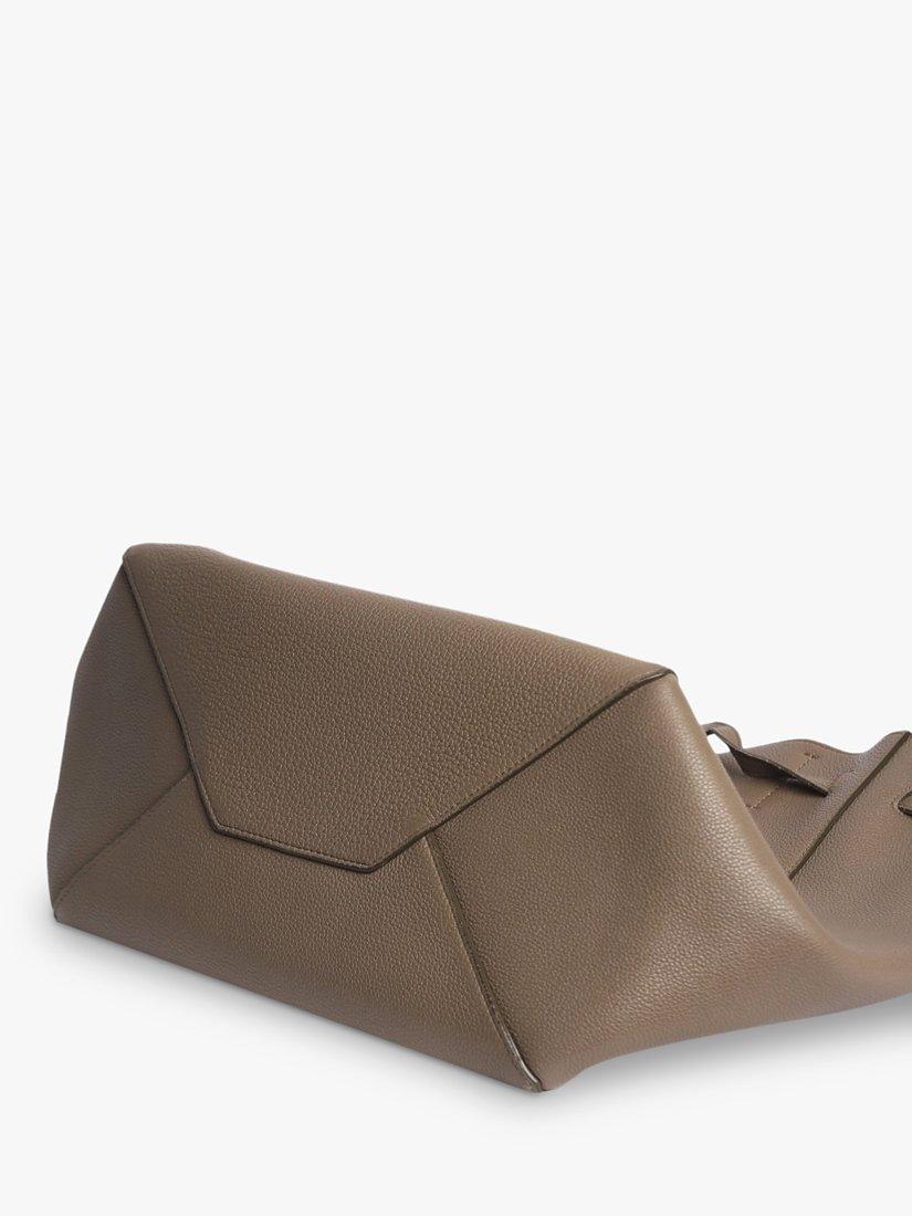 Product image 3 of 6, which shows Pre-loved CELINE Leather Tote Bag, Taupe